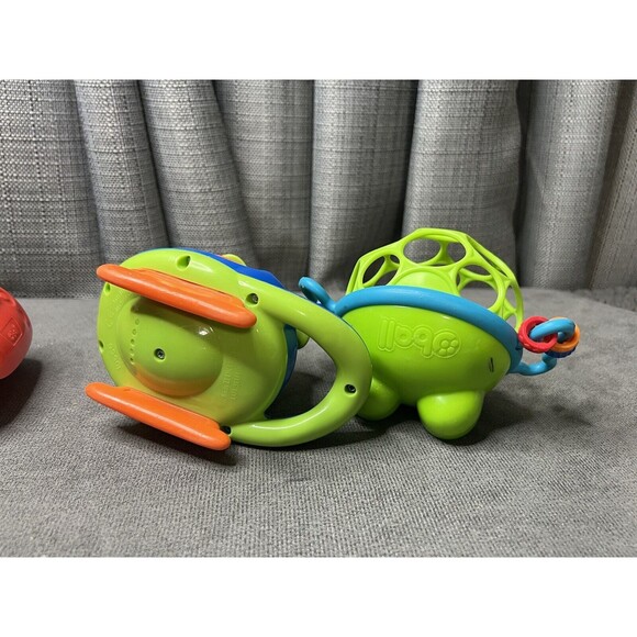 Oball Go Grippers Push Vehicles Frog Race Car Helicopter Lot - Picture 5 of 11